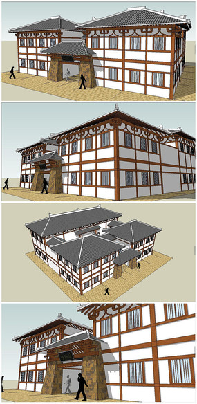 博物館建筑模型 SU模型與CAD圖的協(xié)同價(jià)值與建造美學(xué)